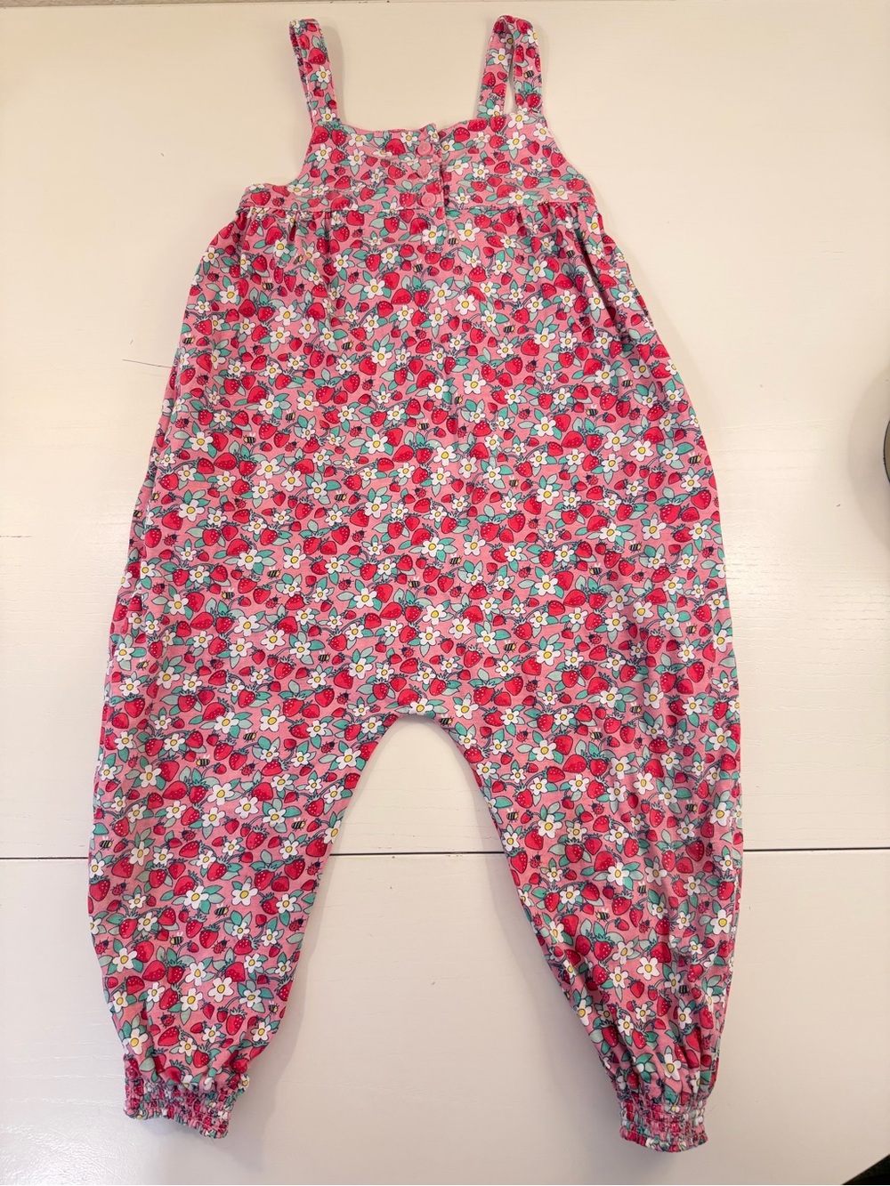 JoJo Maman Bebe Strawberry Romper 2-3